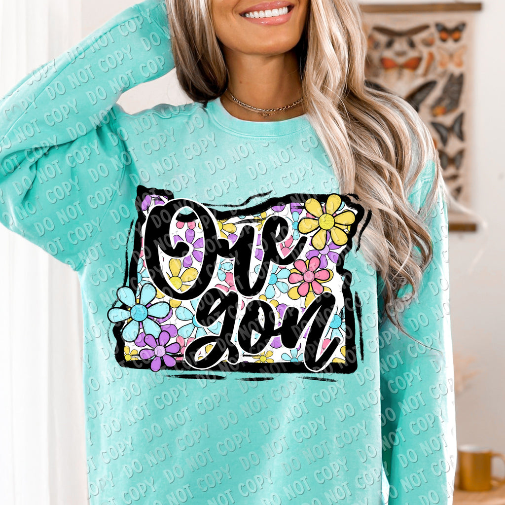 F-01 Flower State CHOOSE YOUR STATE DTF TRANSFER ONLY