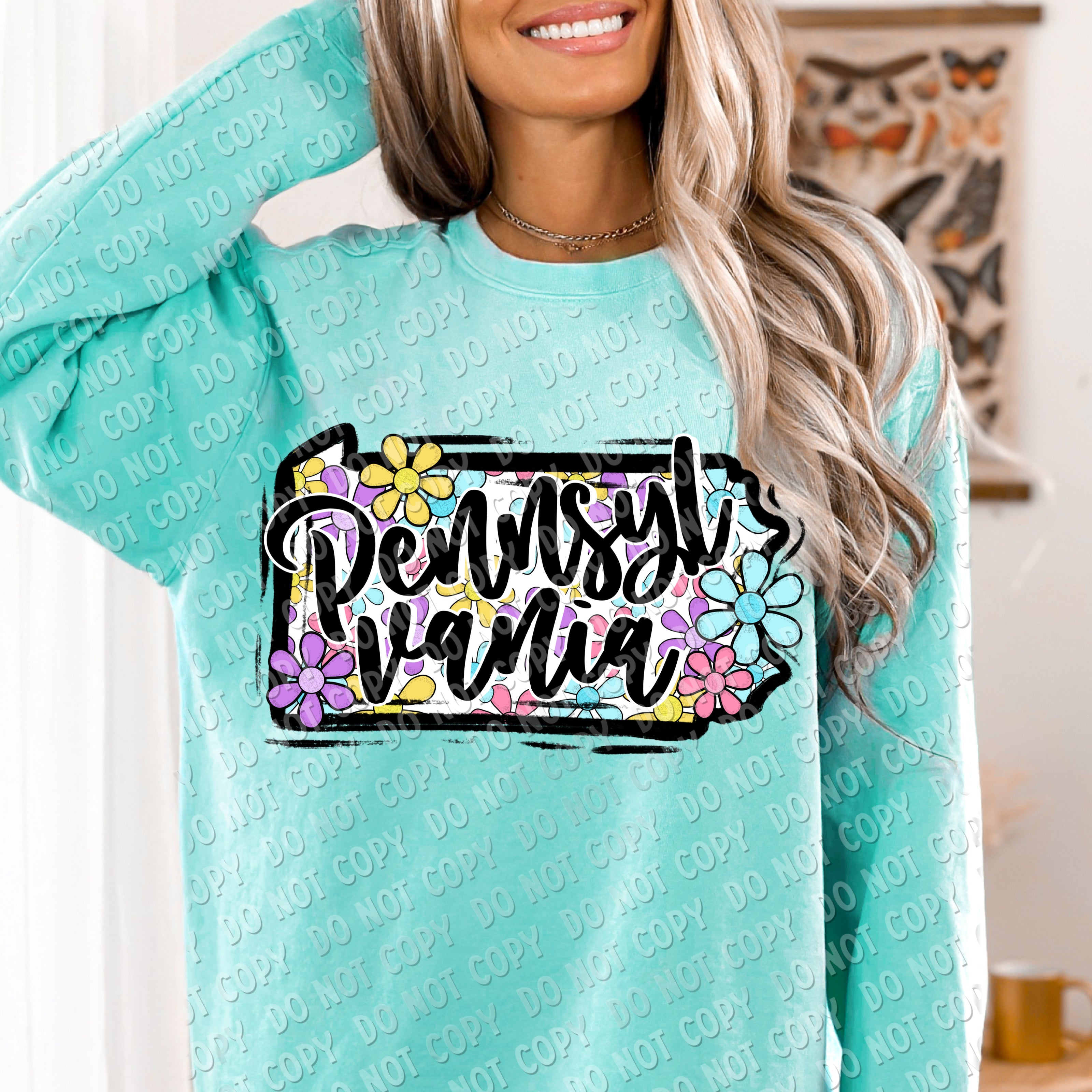 F-01 Flower State CHOOSE YOUR STATE DTF TRANSFER ONLY