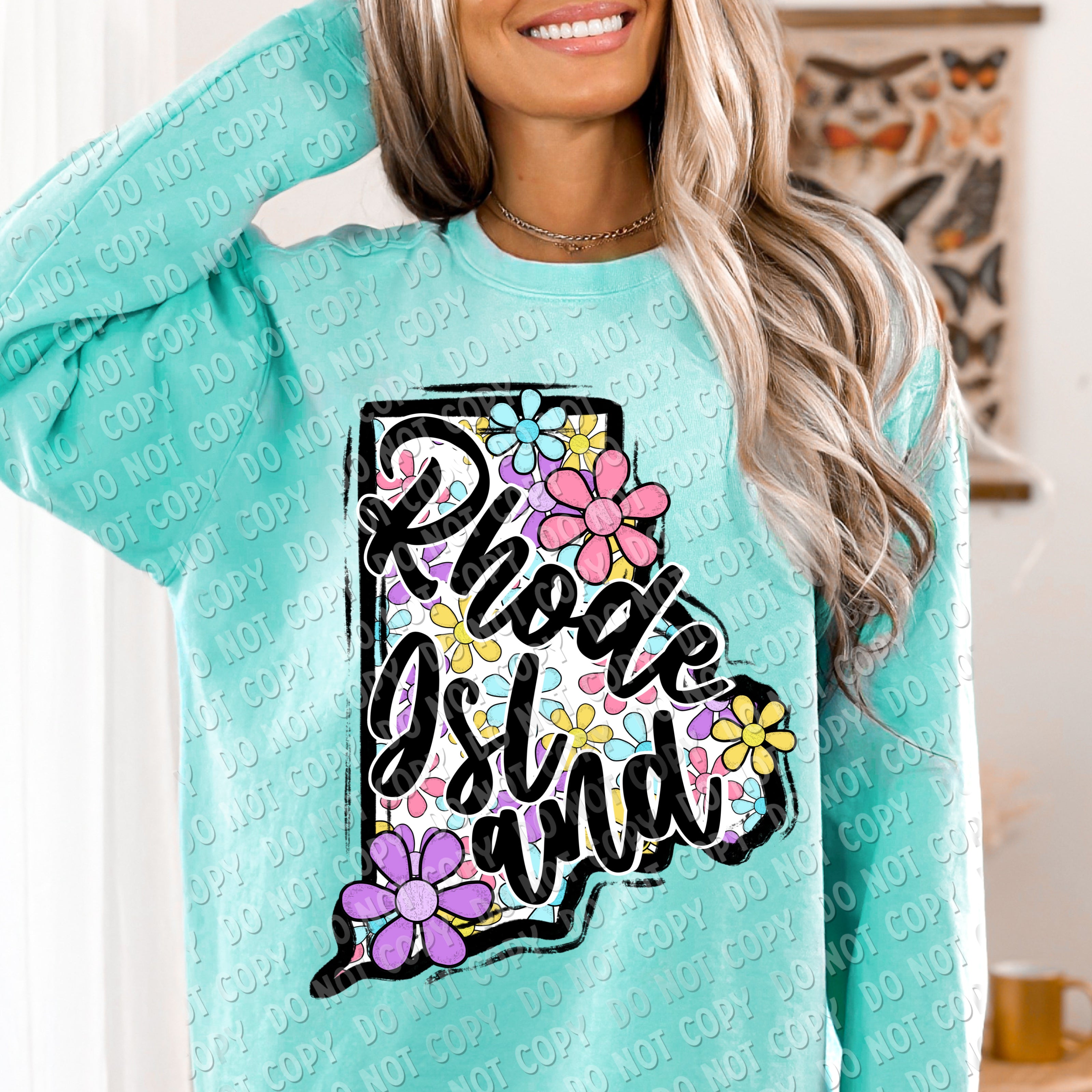 F-01 Flower State CHOOSE YOUR STATE DTF TRANSFER ONLY