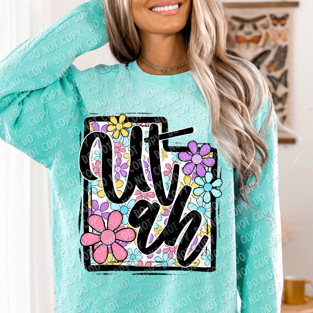 F-01 Flower State CHOOSE YOUR STATE DTF TRANSFER ONLY