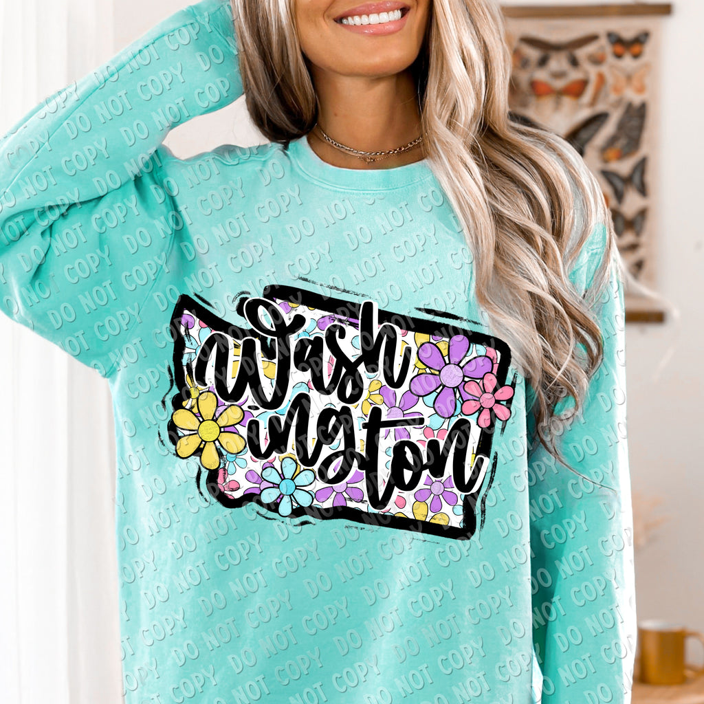 F-01 Flower State CHOOSE YOUR STATE DTF TRANSFER ONLY