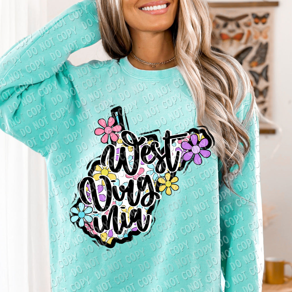 F-01 Flower State CHOOSE YOUR STATE DTF TRANSFER ONLY