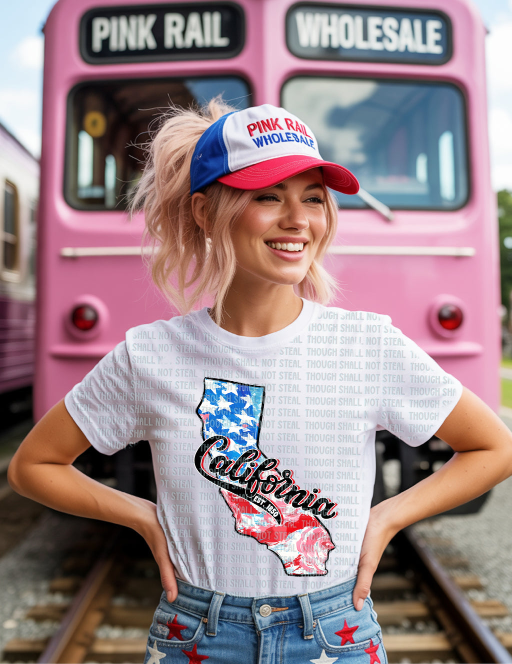 F-03 Patriotic State CHOOSE YOUR STATE (A-D) Completed Tee