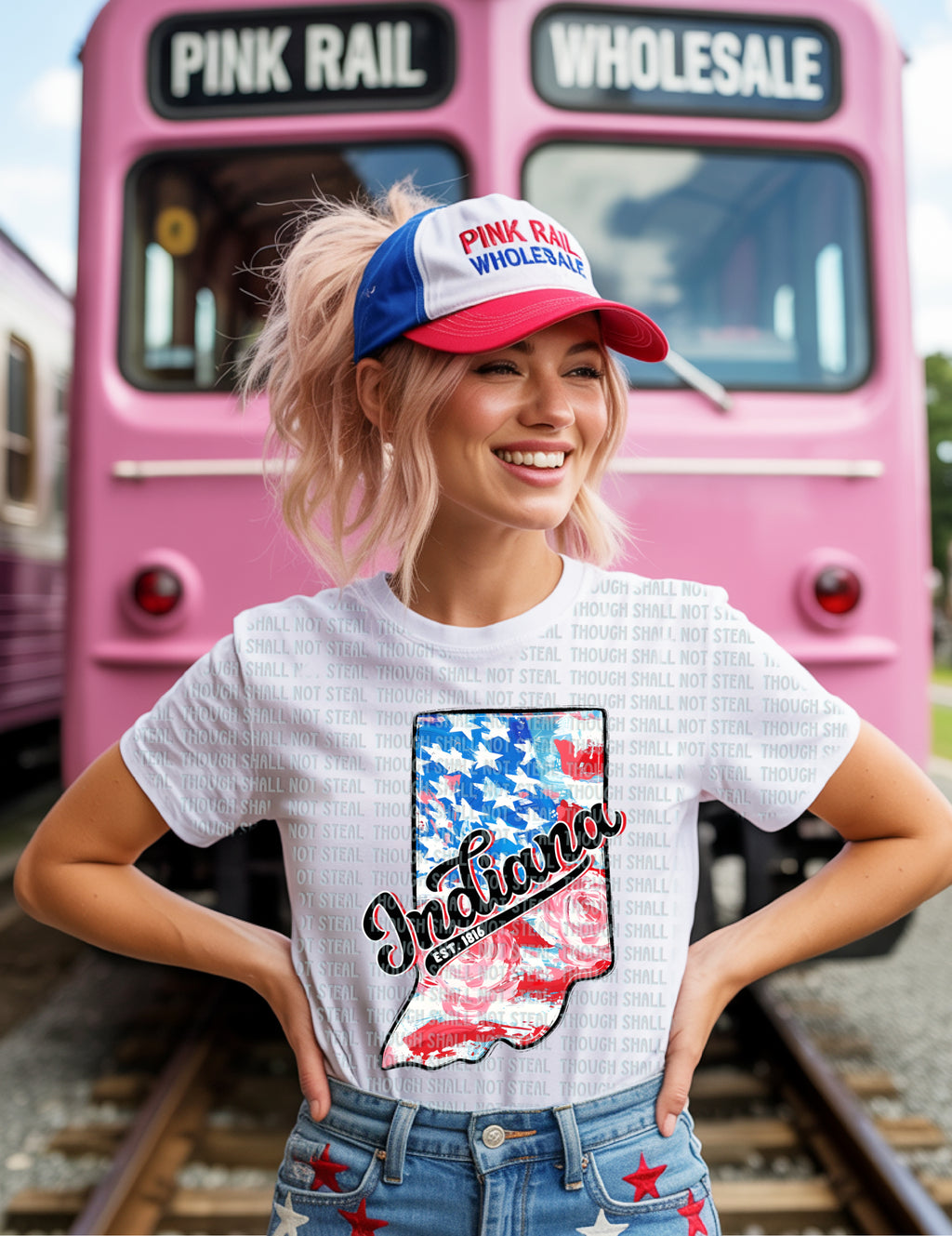 F-03 Patriotic State CHOOSE YOUR STATE (F-K) Completed Tee