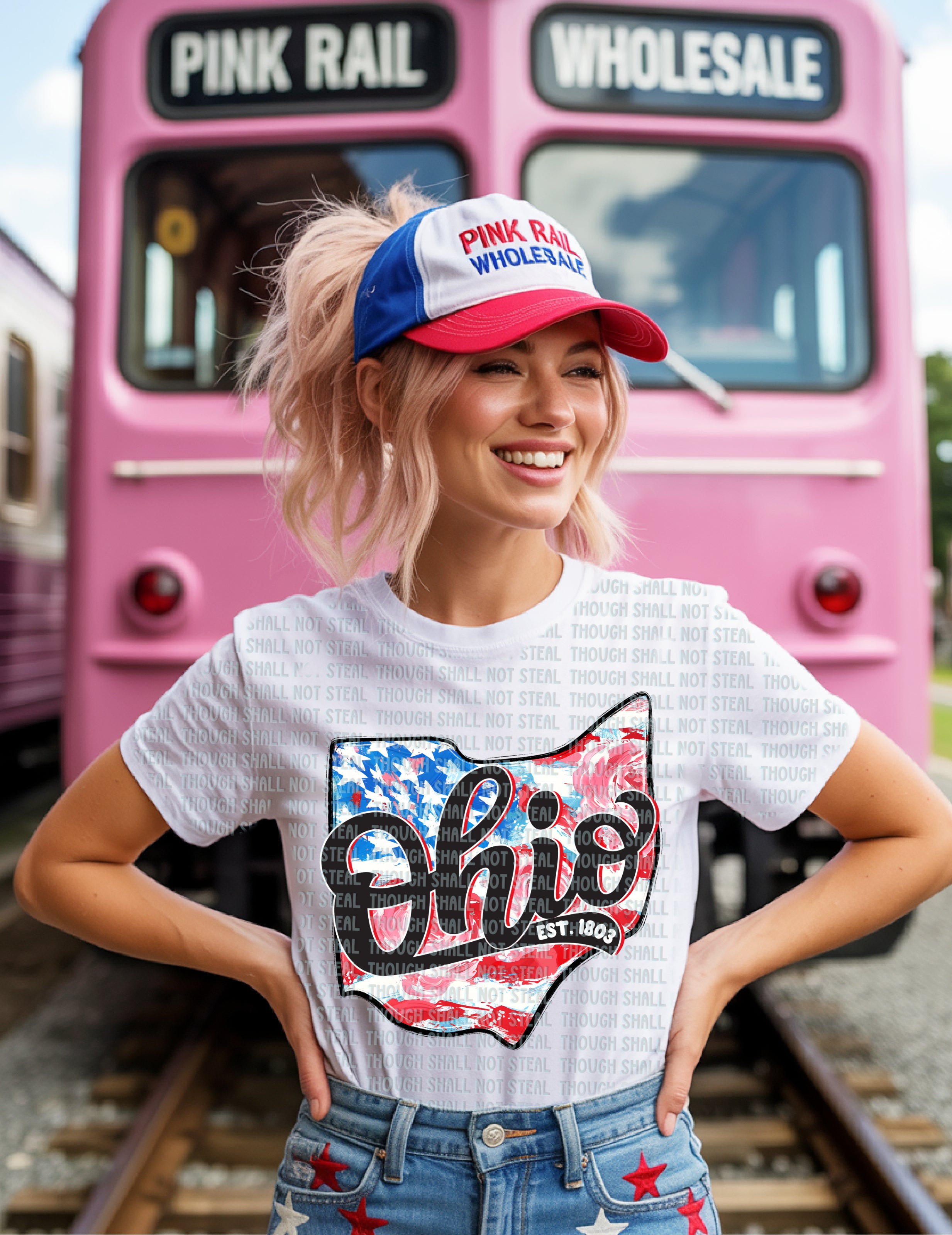 F-03 Patriotic State CHOOSE YOUR STATE (O-T) Completed Tee