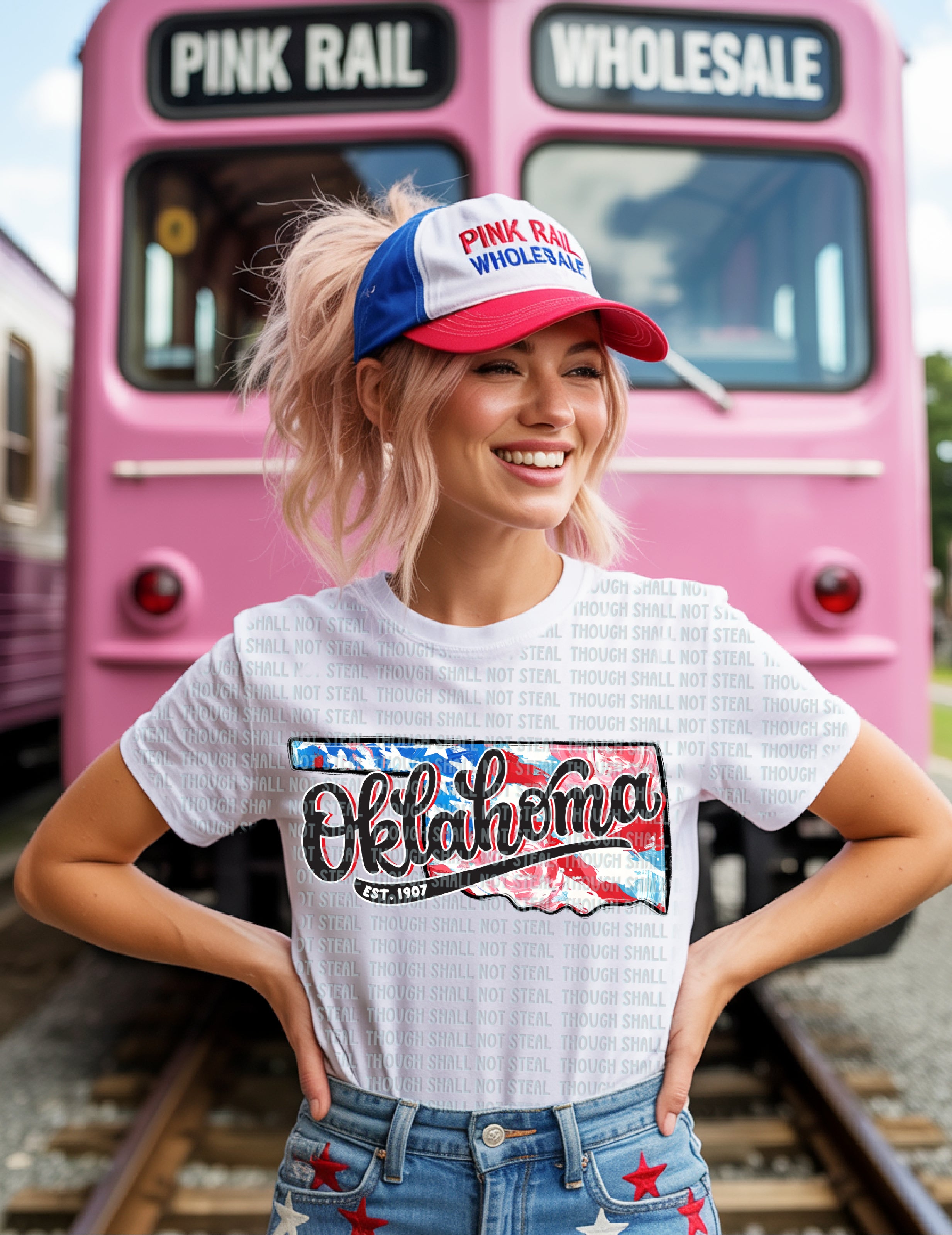 F-03 Patriotic State CHOOSE YOUR STATE (O-T) Completed Tee