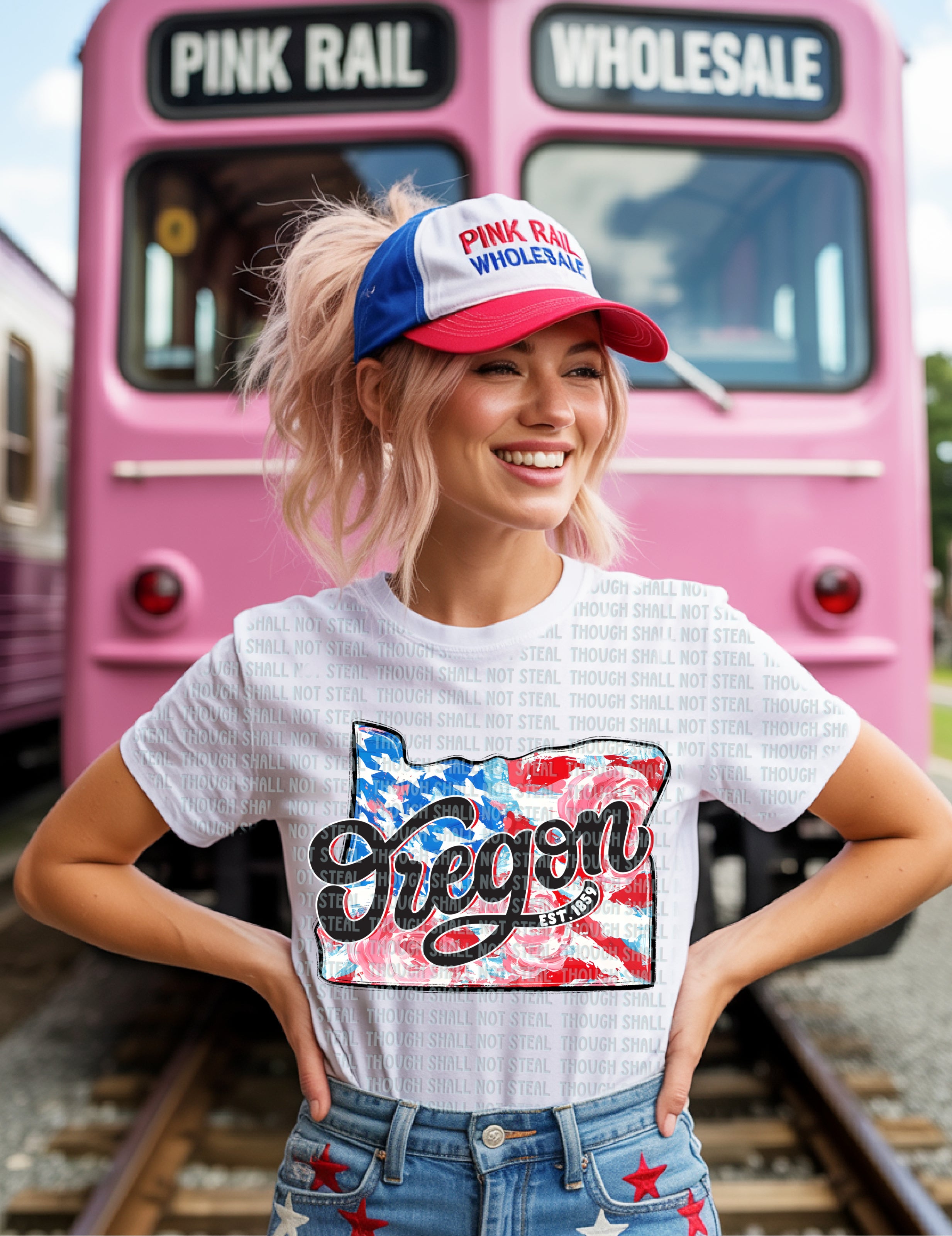 F-03 Patriotic State CHOOSE YOUR STATE (O-T) Completed Tee