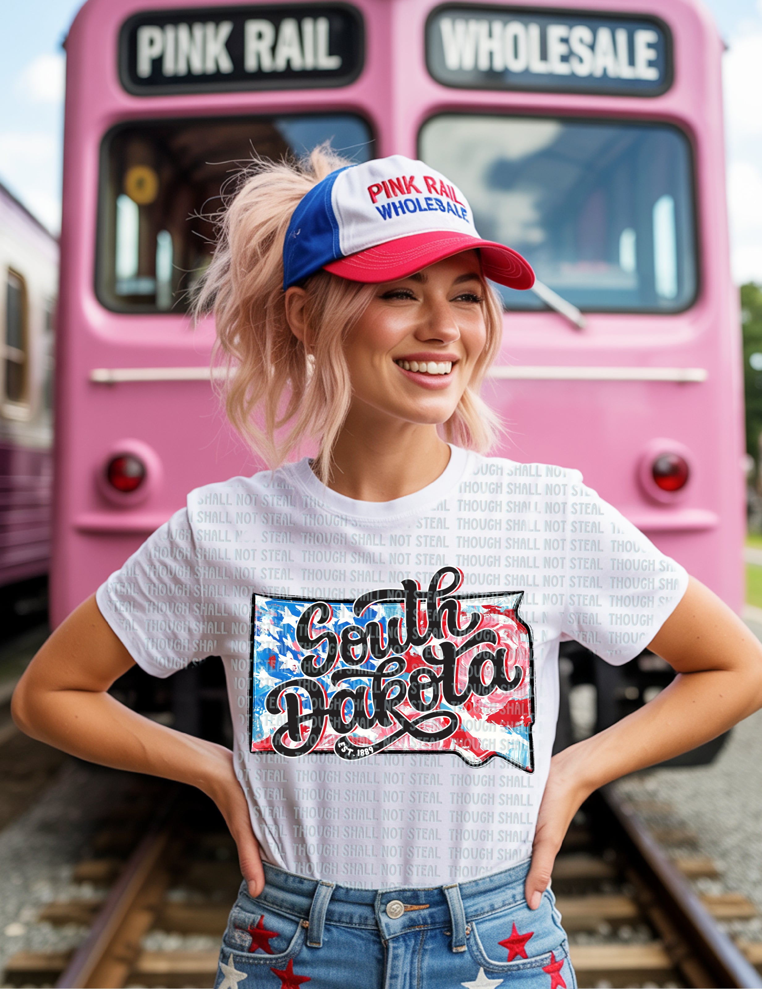 F-03 Patriotic State CHOOSE YOUR STATE (O-T) Completed Tee