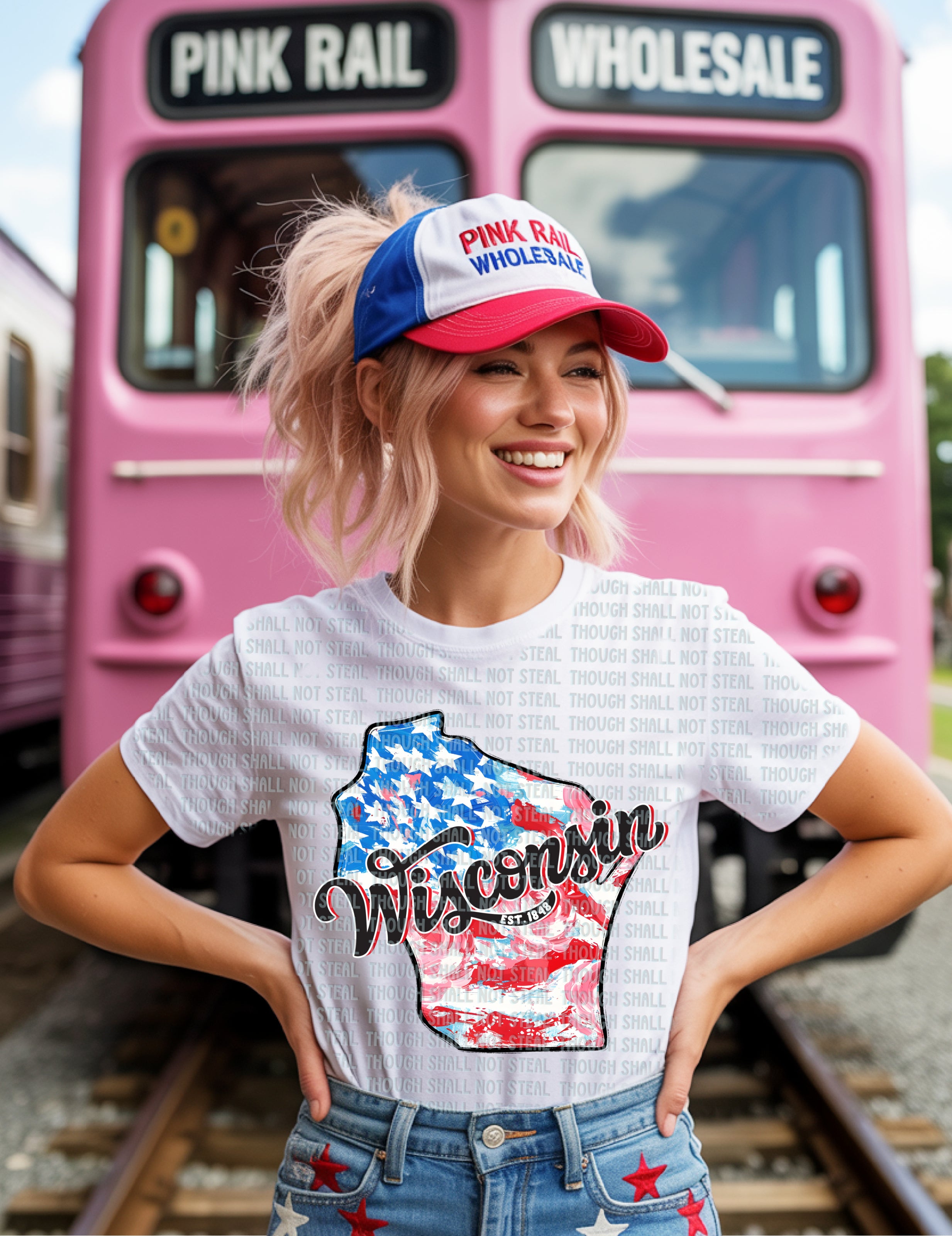 F-03 Patriotic State CHOOSE YOUR STATE (U-W) Completed Tee