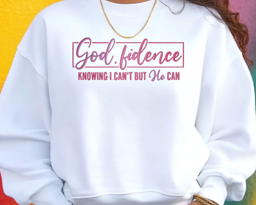 God.fidence embroidery shirt