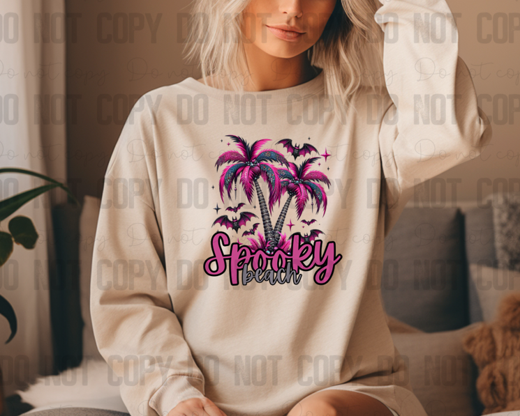 H-123 Spooky Beach DTF TRANSFER ONLY