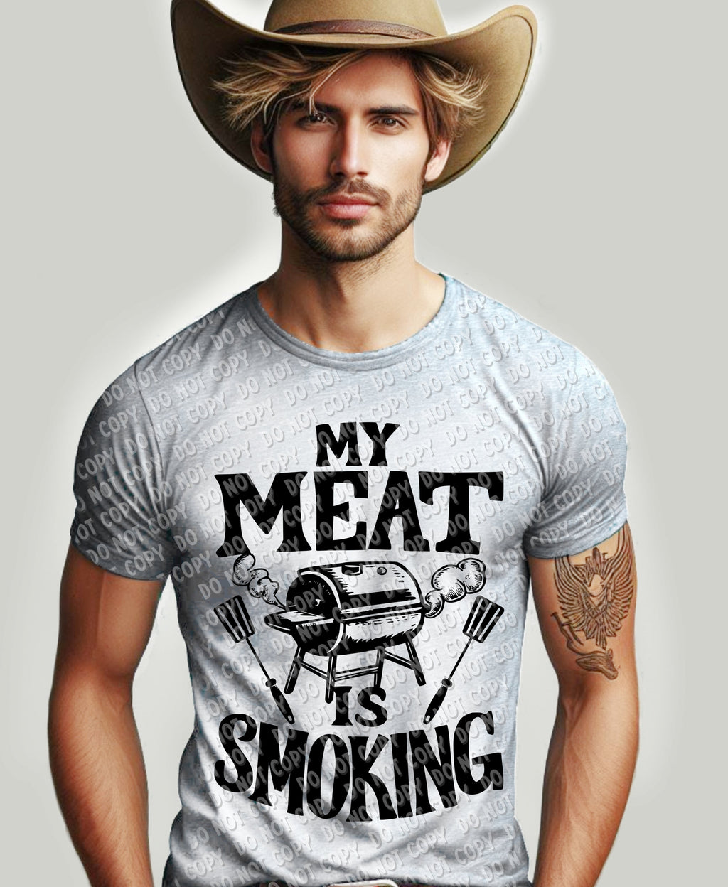 H-139 My Meat is Smoking Completed Tee