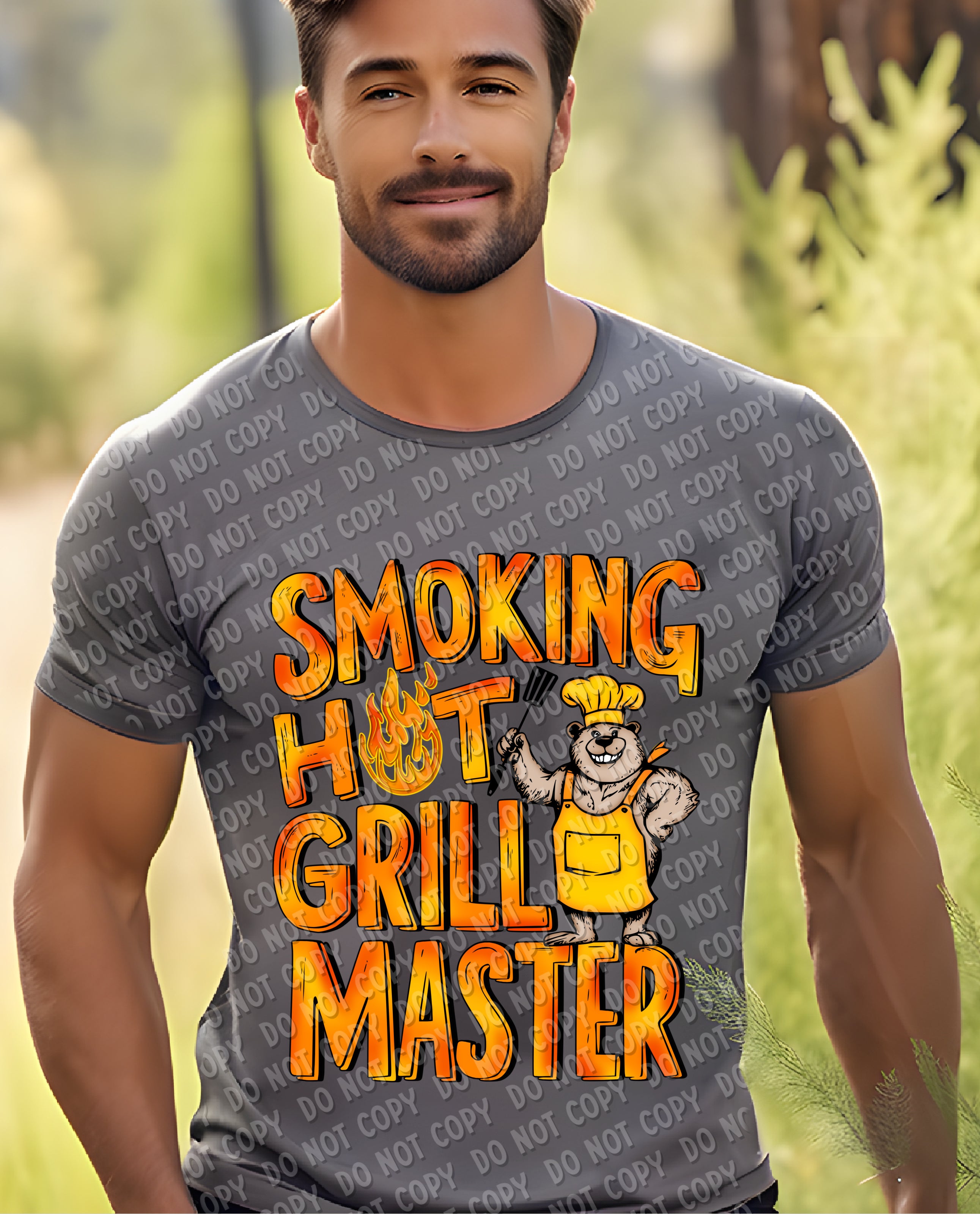 H-140 Smoking Hot Grill Master DTF TRANSFER ONLY