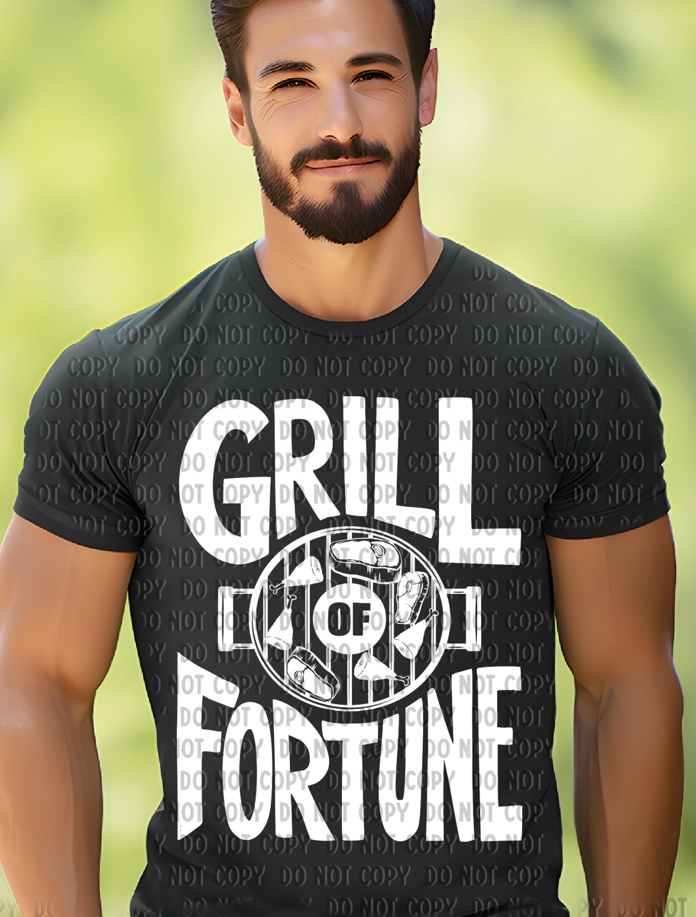 H-144 Grill Of Fortune White Completed Tee