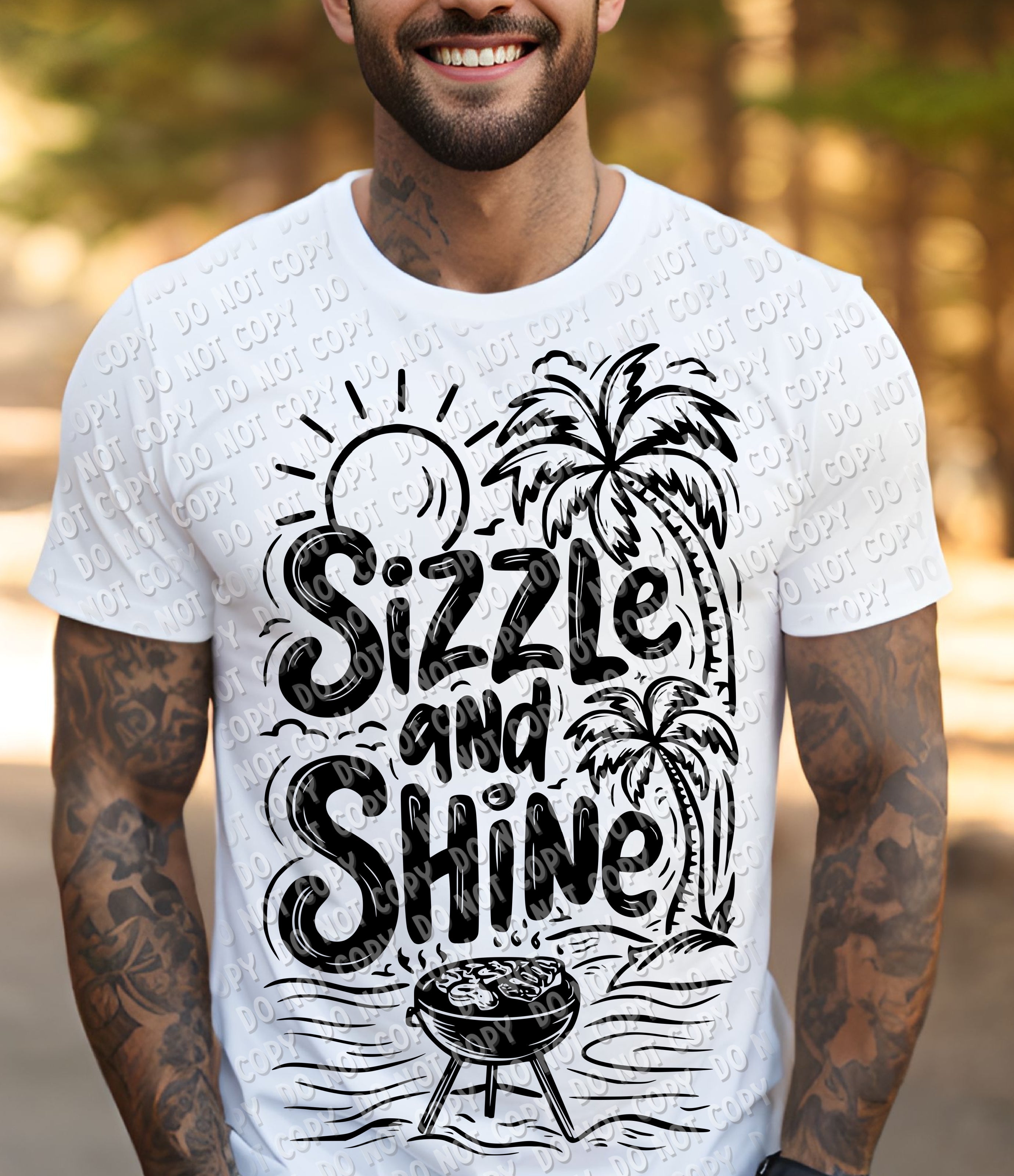 H-150 Sizzle and Shine Black Completed Tee
