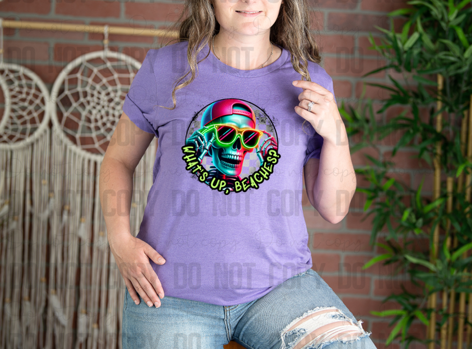 H-157 What's Up, Beaches Found Completed Tee