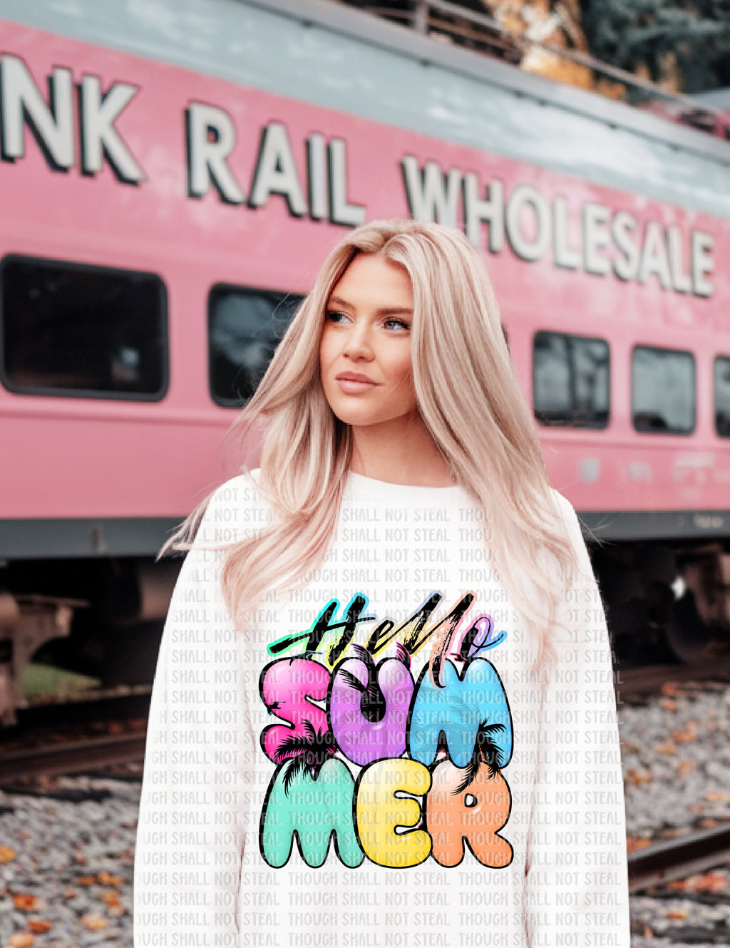 H-174 Hello Summer Completed Tee