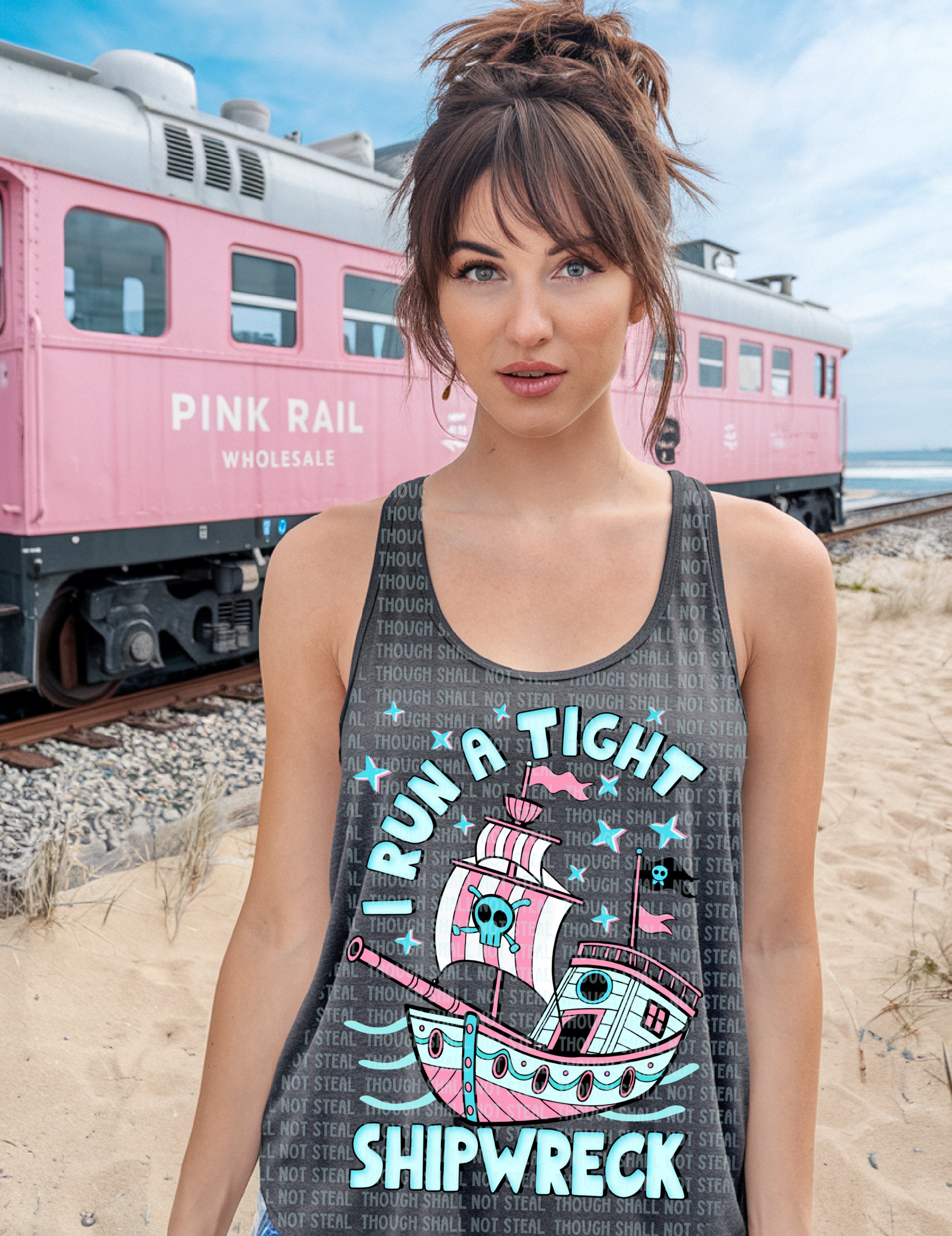H-194 I Run A Tight Shipwreck Completed Tee