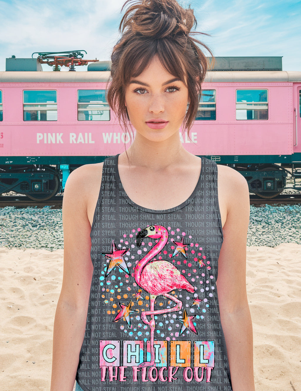 H-197 Chill The Flock Out Completed Tee