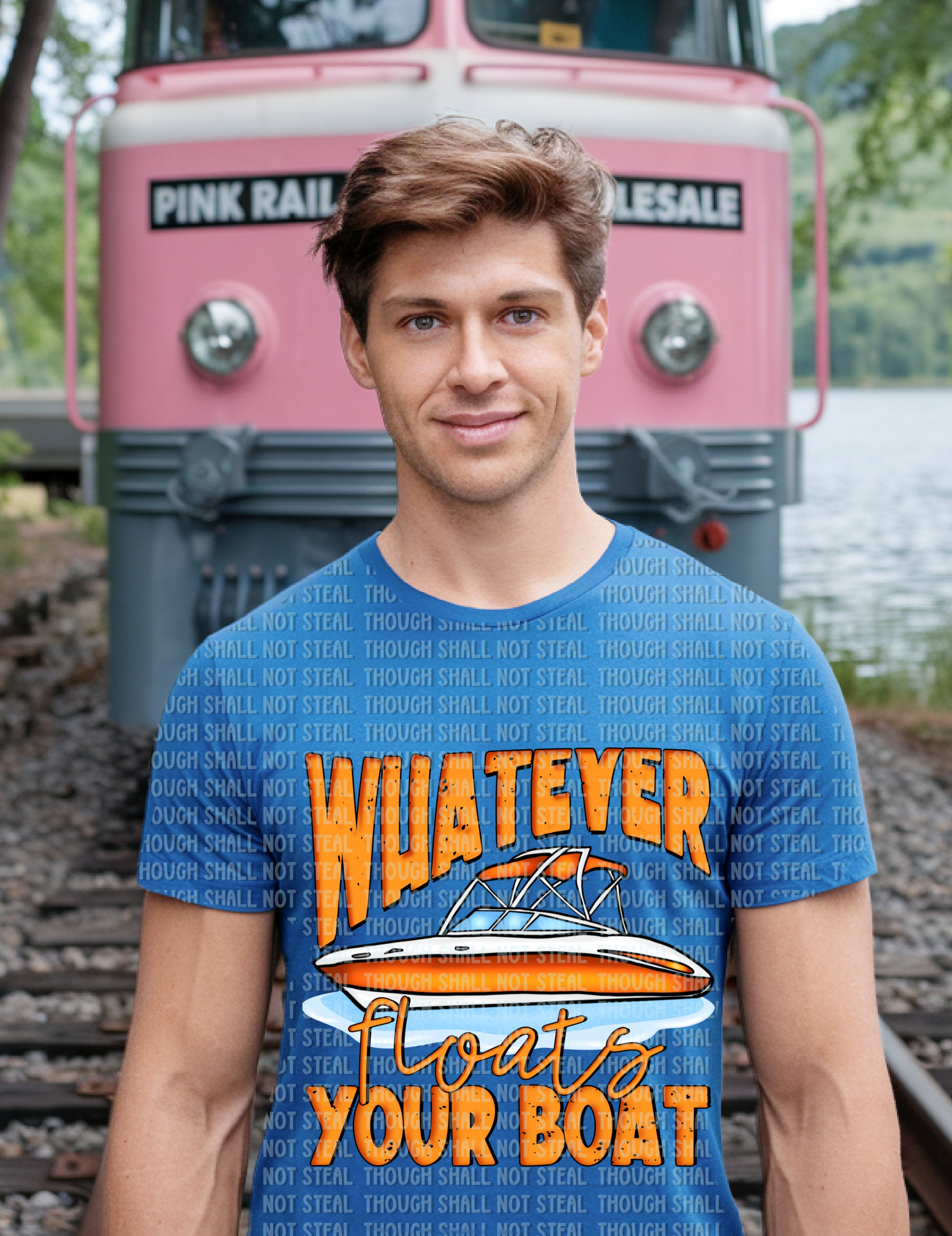 H-203 Whatever floats your boat Completed Tee