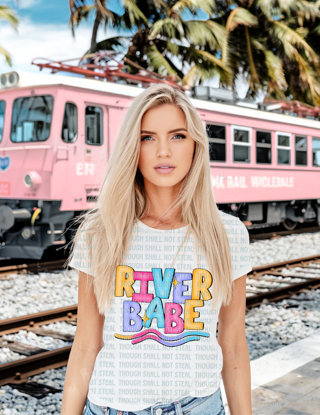 H-204 Lake or River Babe Completed Tee