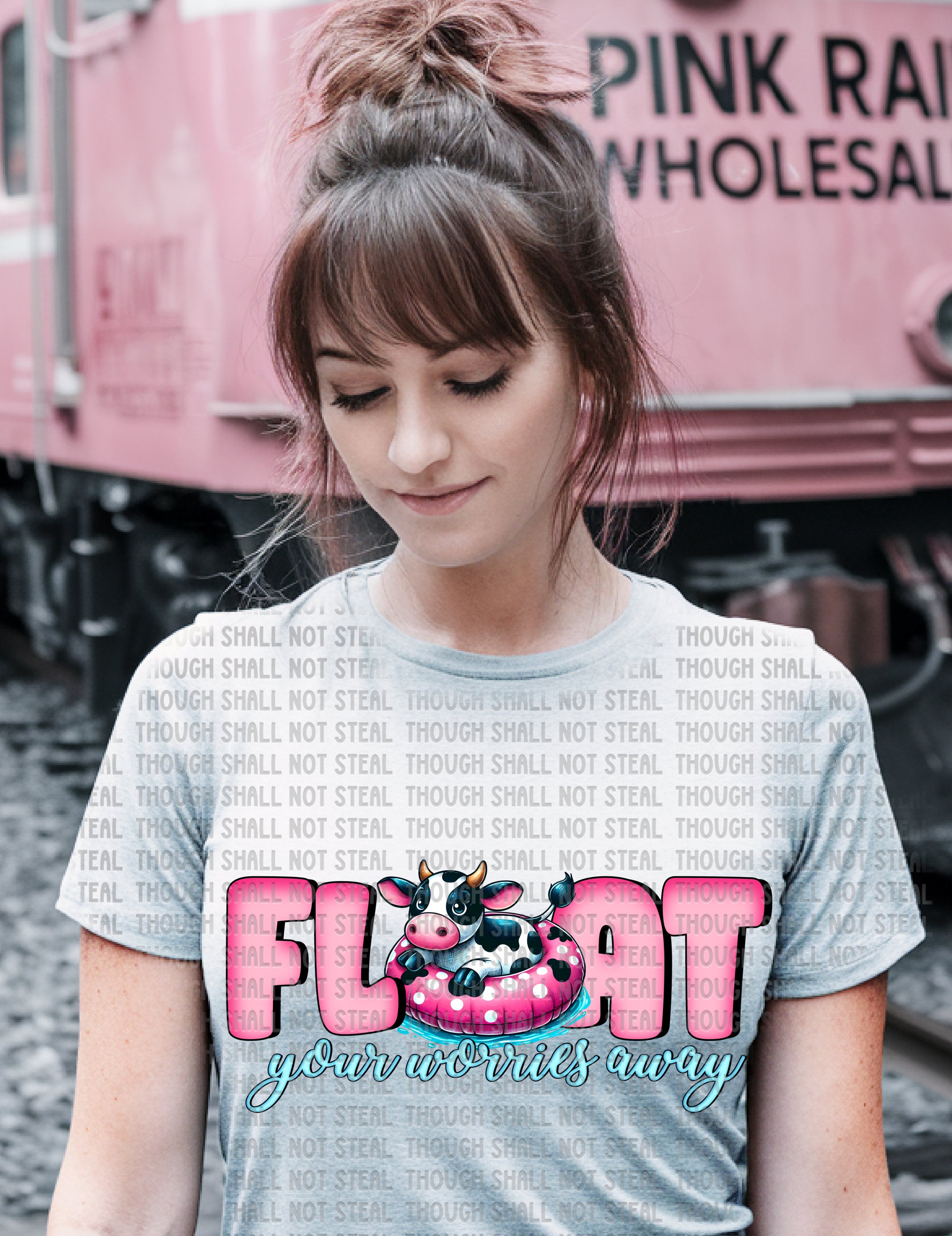 H-205 Float your worries away Completed Tee