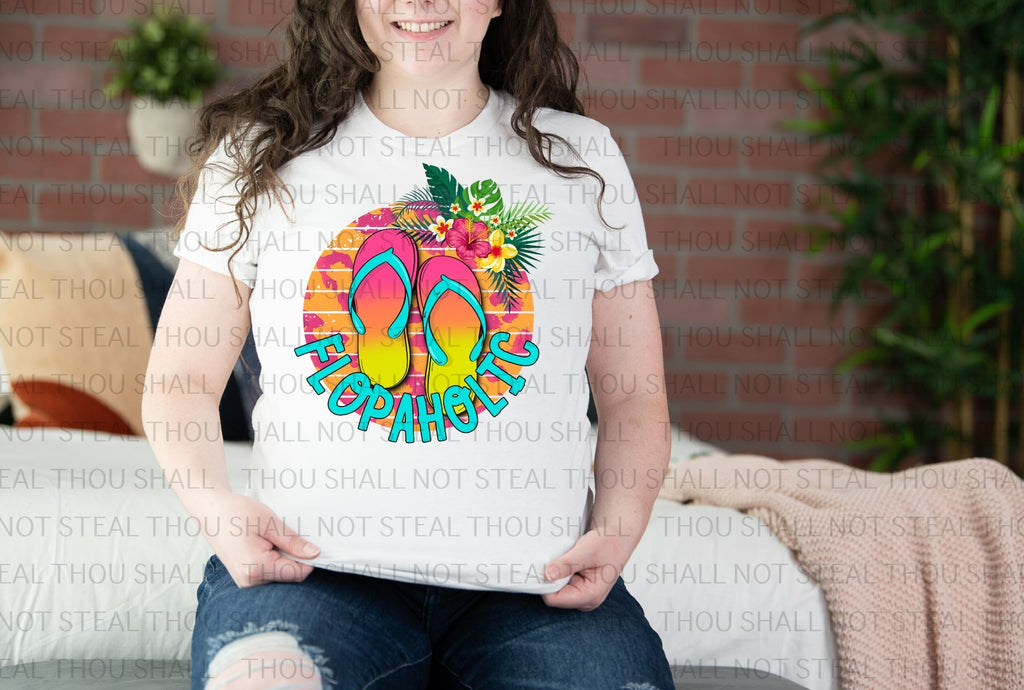 H-232 Flopaholic Beach Completed Tee