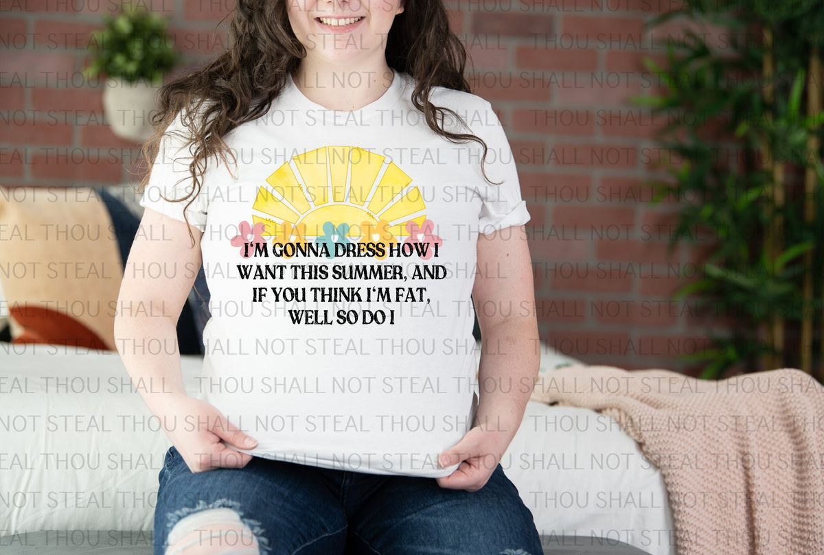 H-235 Dress How I Want This Summer DTF TRANSFER ONLY