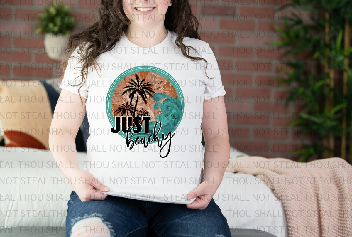 H-236 Just Beachy Palm Trees DTF TRANSFER ONLY