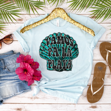 Load image into Gallery viewer, H-25 Vamos Pa La Playa Shell Completed Tee
