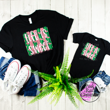 Load image into Gallery viewer, H-27 Life Is Sweet Watermelon Stripes Completed Tee
