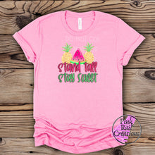 Load image into Gallery viewer, H-41 Stand Tall, Stay Sweet Pineapple Completed Tee
