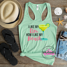 Load image into Gallery viewer, H-48 I Like My Rim How I Like My Beach Completed Tee
