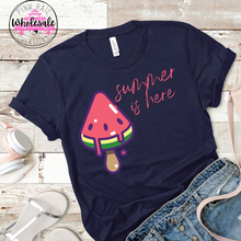 Load image into Gallery viewer, H-61 Summer Is Here Watermelon Popsicle Completed Tee
