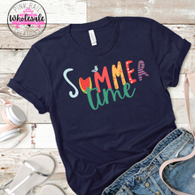 Load image into Gallery viewer, H-64 Summer Time Doodles Completed Tee
