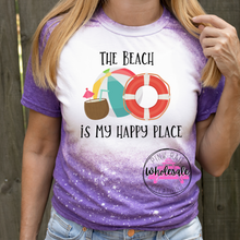 Load image into Gallery viewer, H-74 The Beach Is My Happy Place Completed Tee
