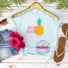 Load image into Gallery viewer, H-77 Aloha Beaches Pineapple Completed Tee
