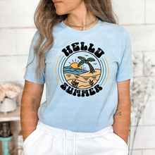 Load image into Gallery viewer, H-82 Retro Hello Summer Completed Tee
