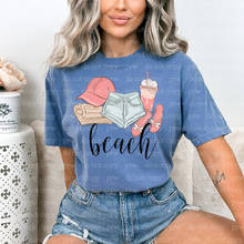 Load image into Gallery viewer, H-84 Beach Doodles Completed Tee
