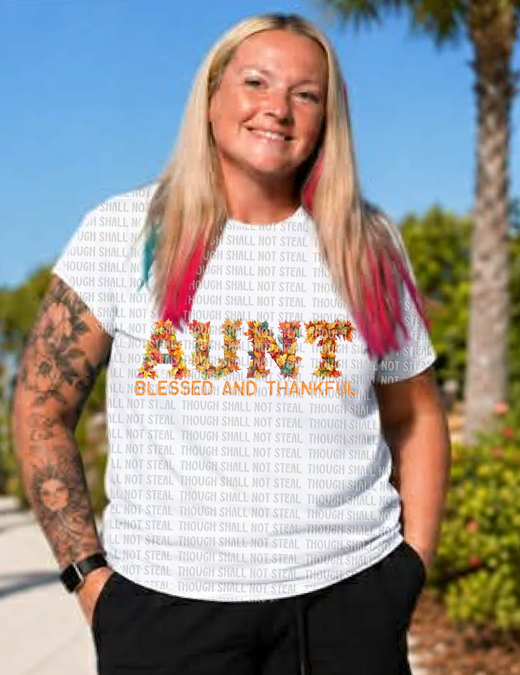 I-116 Blessed and Thankful (Choose One) DTF TRANSFER ONLY