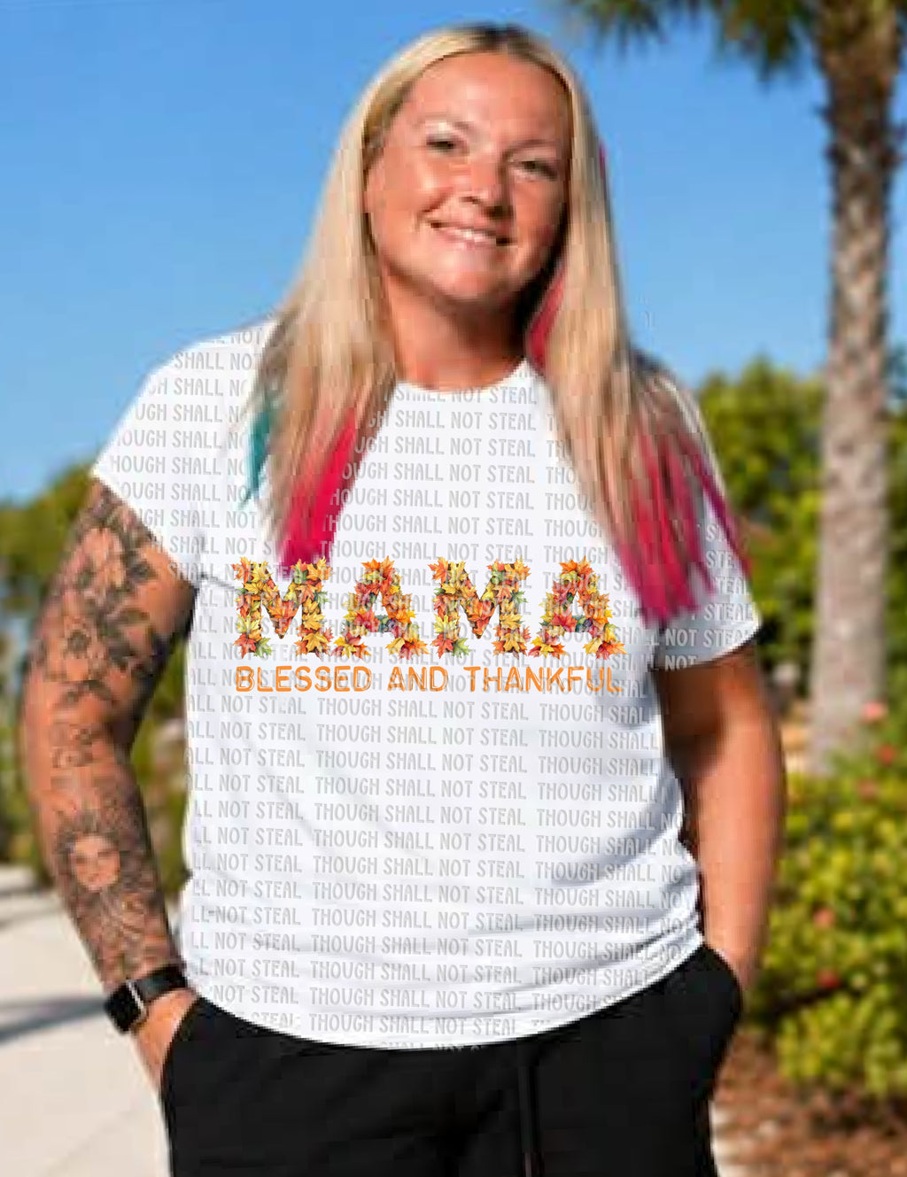 I-116 Blessed and Thankful (Choose One) DTF TRANSFER ONLY