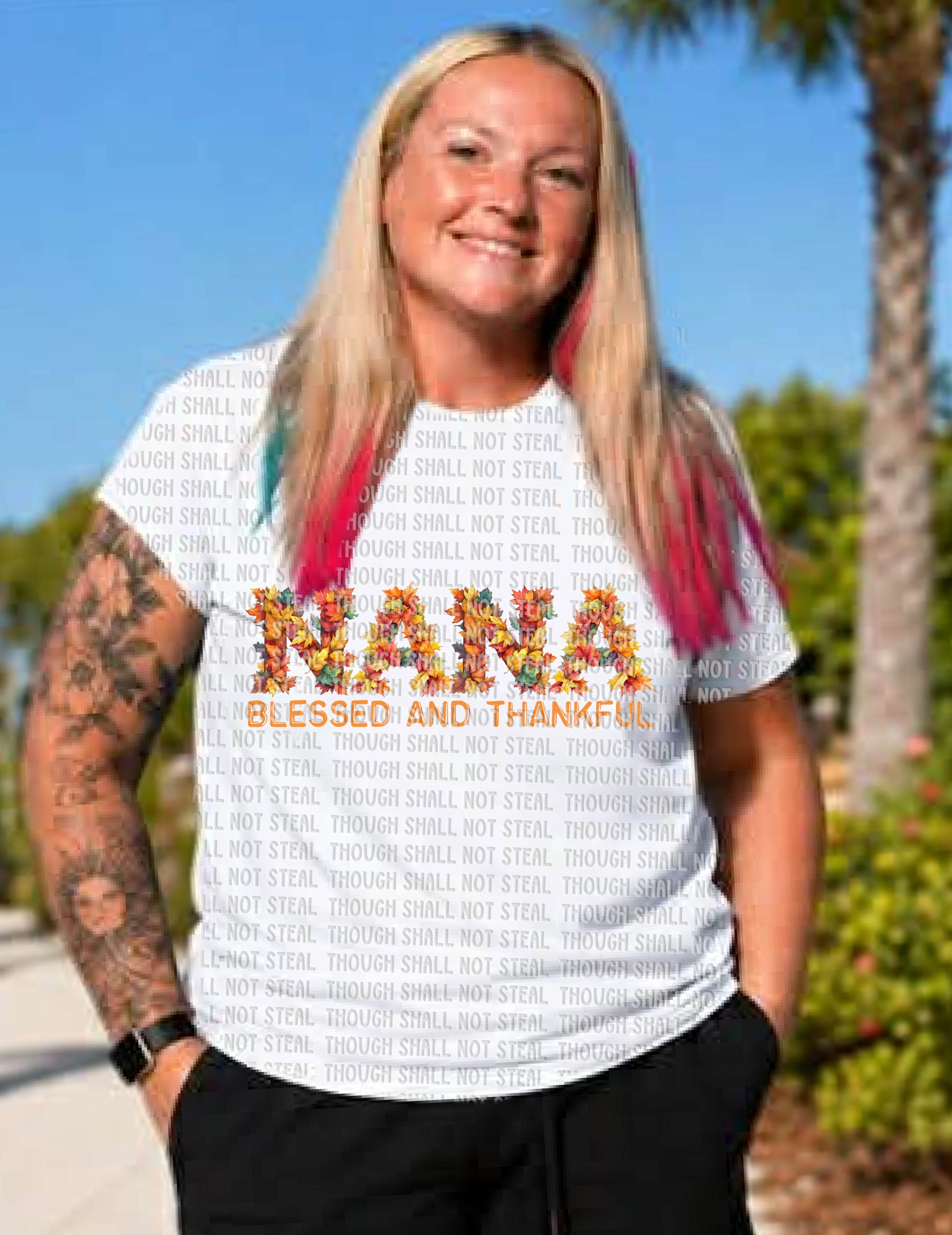 I-116 Blessed and Thankful (Choose One) DTF TRANSFER ONLY