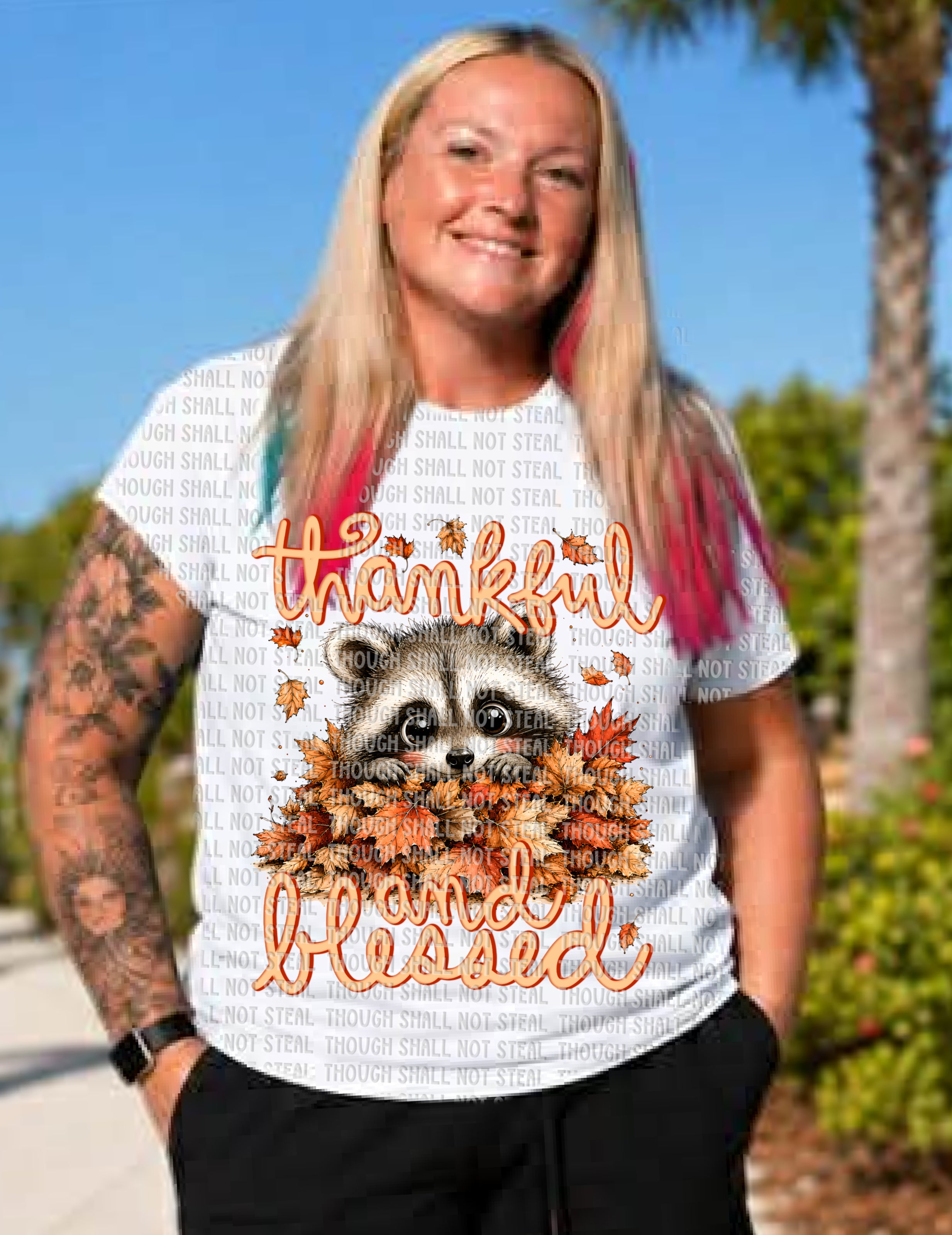 I-124 Thankful and blessed DTF TRANSFER ONLY