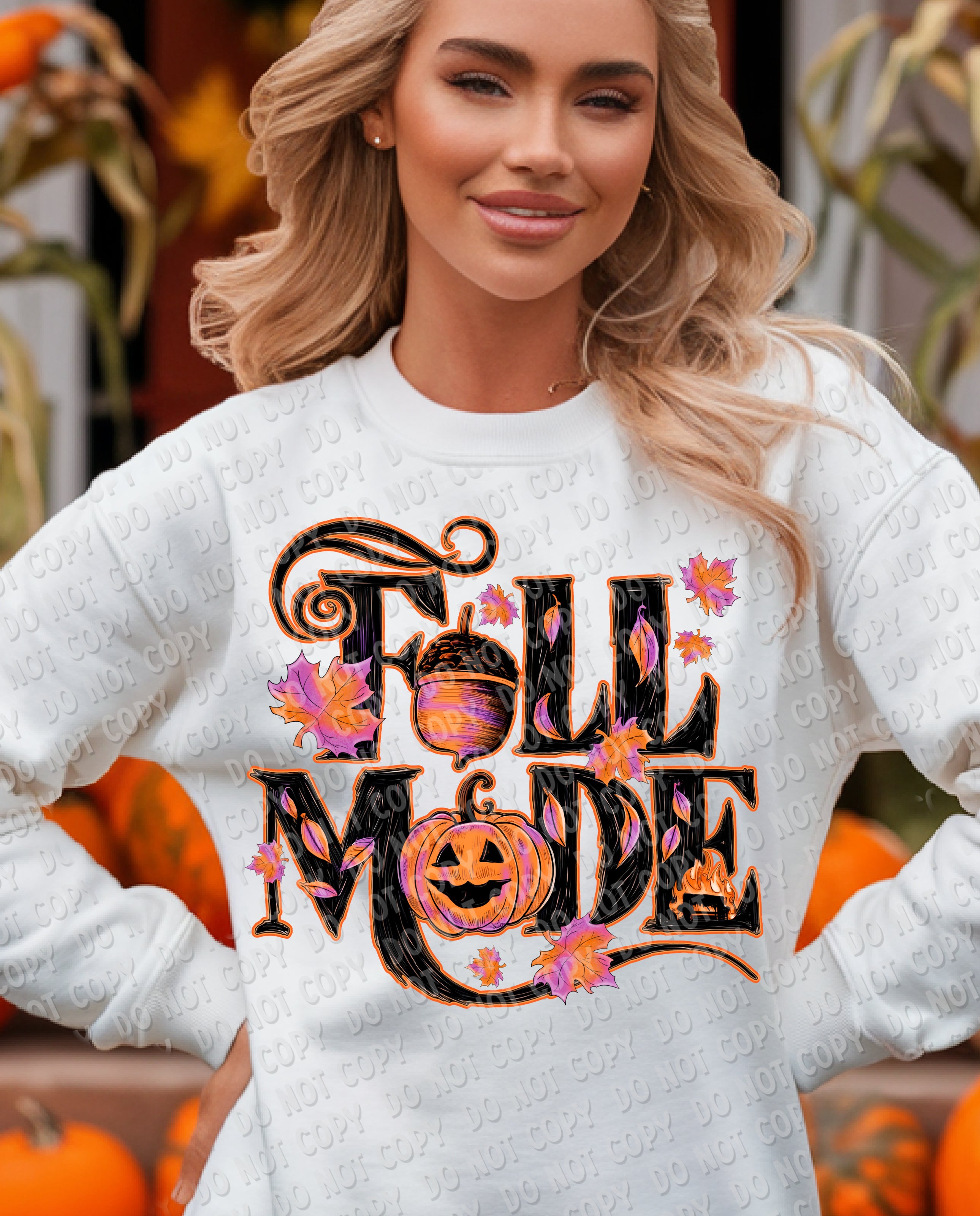 I-74 Fall Mode Purple and Orange DTF TRANSFER ONLY