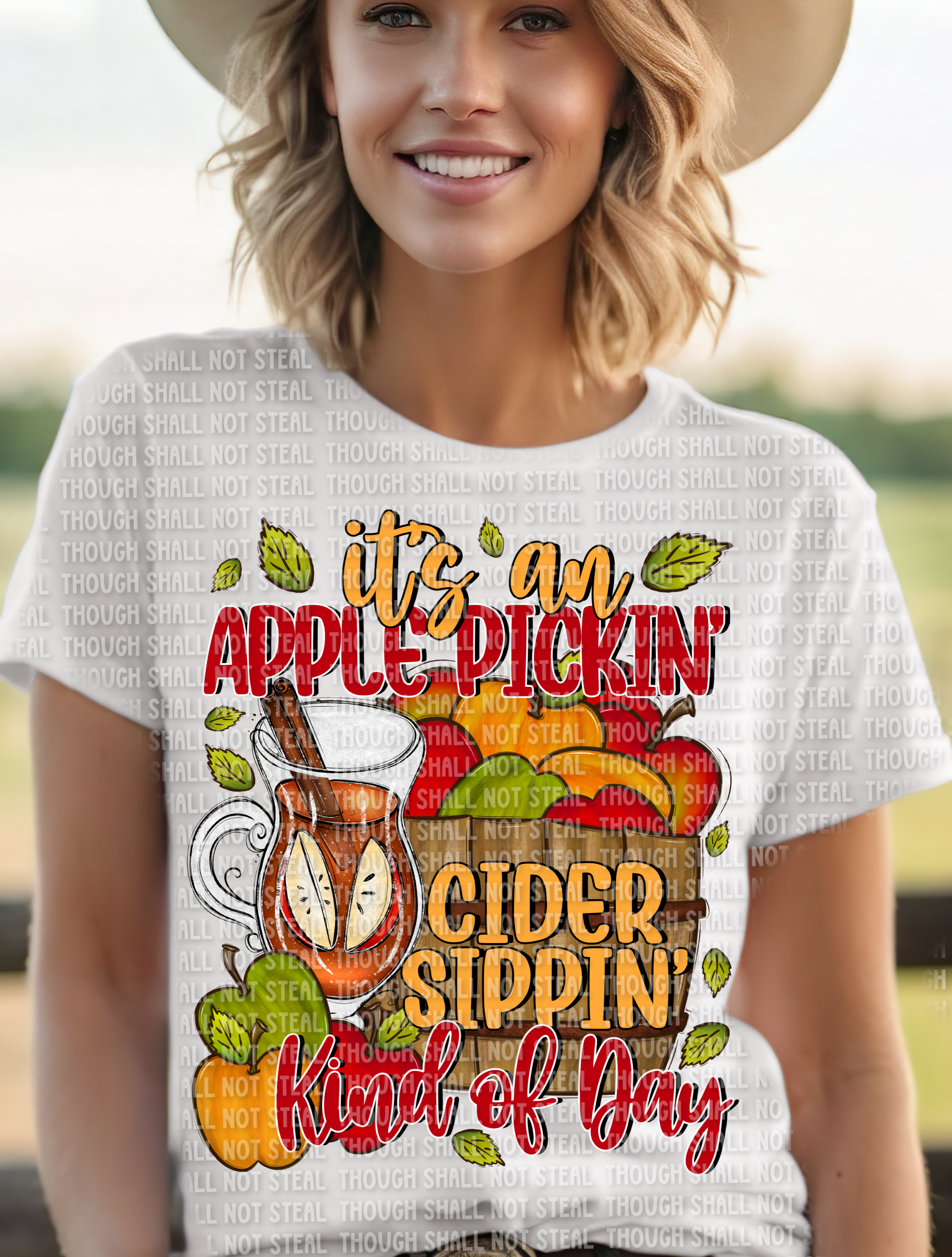 I-86 It_s An Apple Pickin Cider Sippin Kind of Day -DTF TRANSFER ONLY