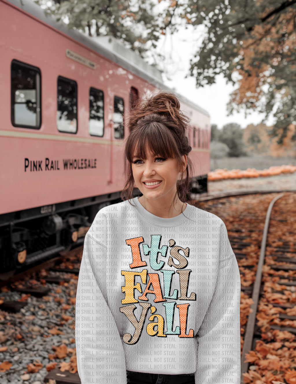 I-88 Checkered It_s Fall Y_all Completed Tee