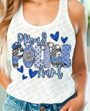 Load image into Gallery viewer, K-25 Proud Police Aunt Completed Tee
