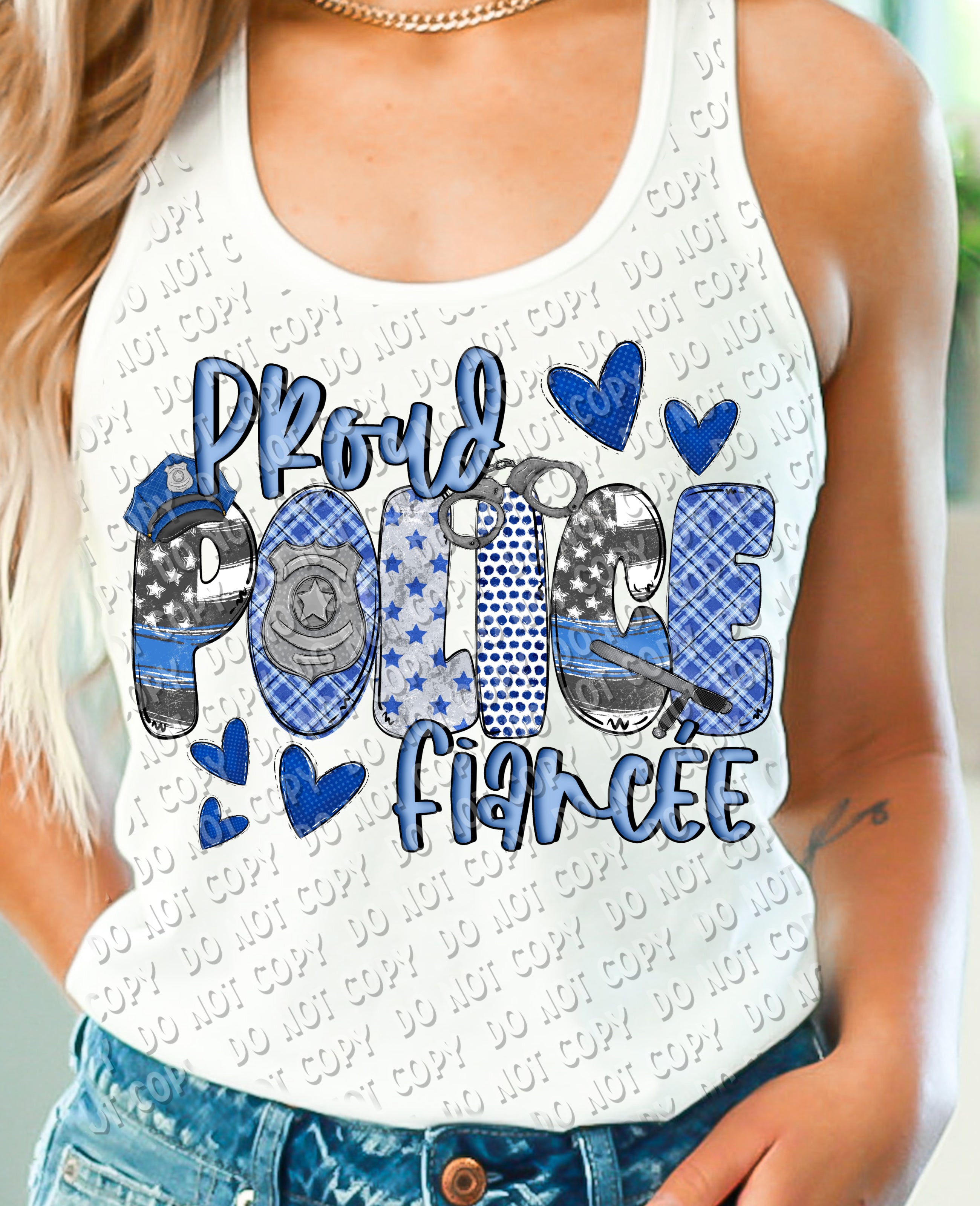 K-26 Proud Police Fiancée DTF Transfer ONLY