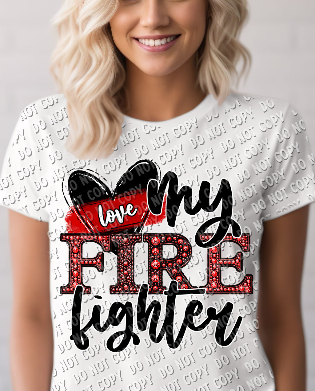 K-36 Love My Fire Fighter Completed Tee
