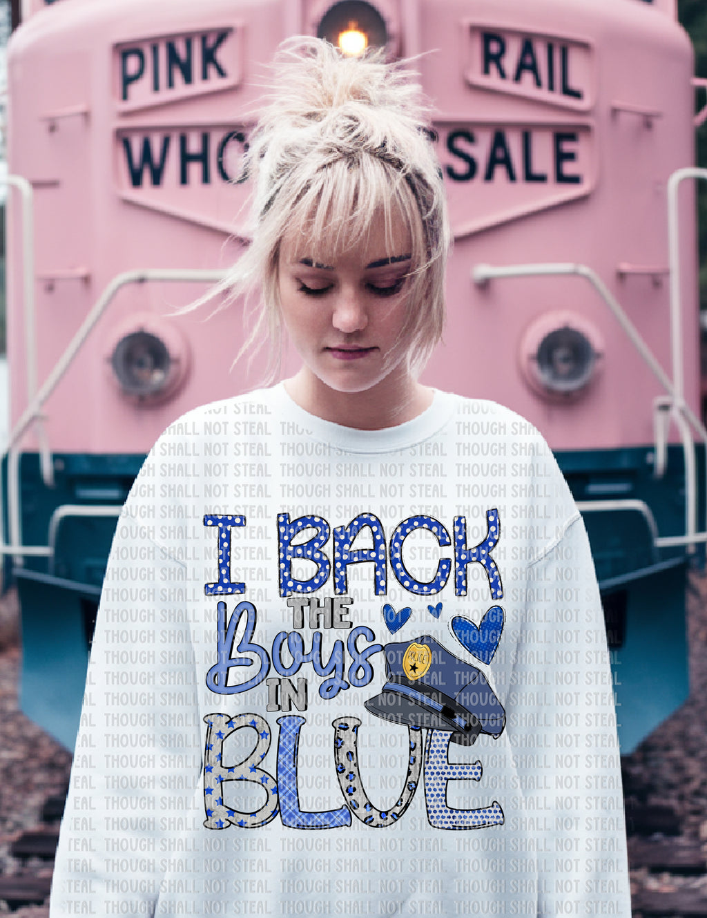 K-38 I Back the Boys In Blue Completed Tee